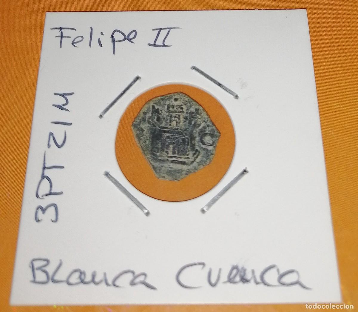 Monedas de Espa&ntilde;a: MONEDA DE FELIPE II - BLANCA DE CUENCA - Foto 1