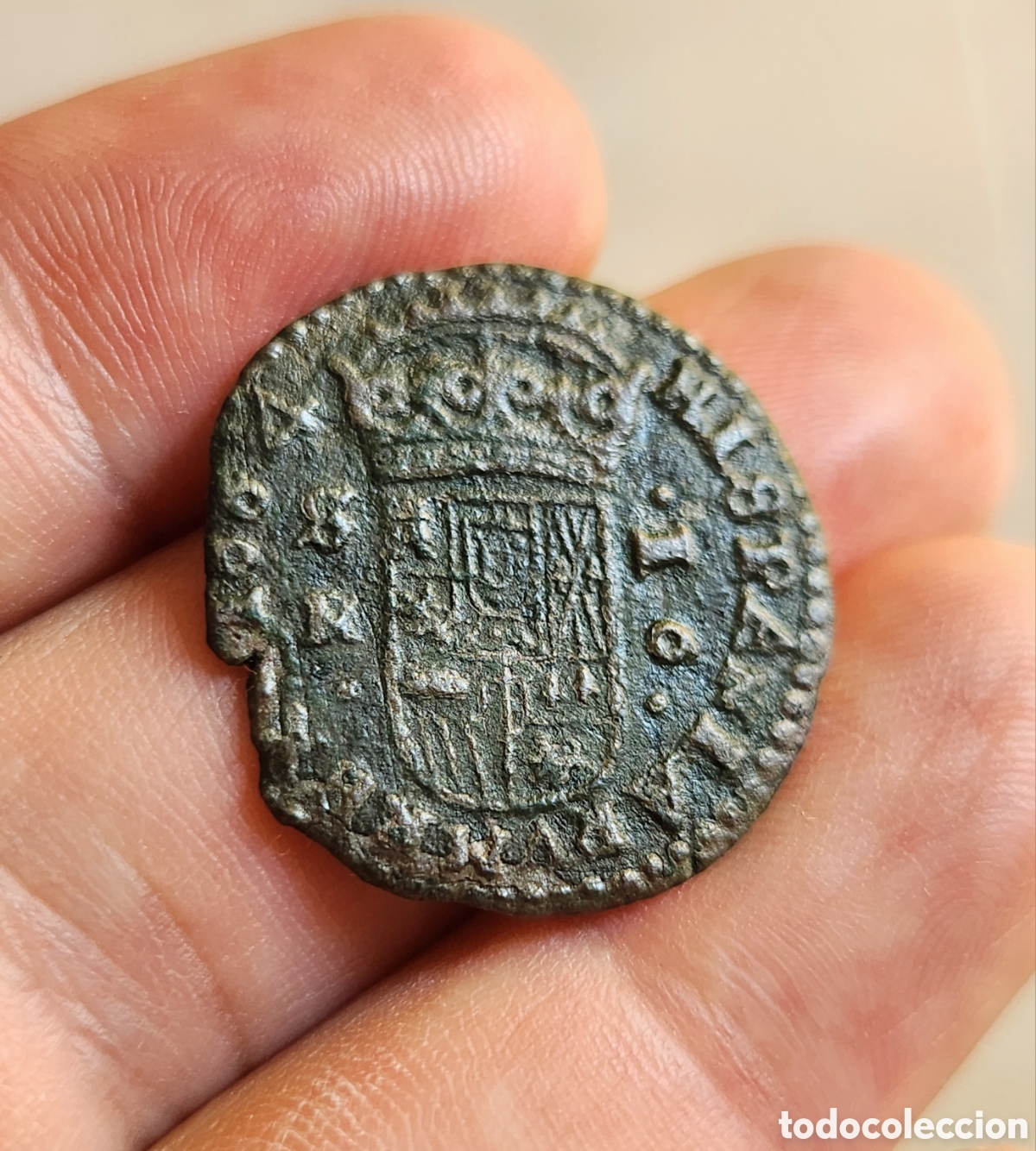 Monedas de Espa&ntilde;a: 16 maraved&iacute;s Felipe IV - Foto 3