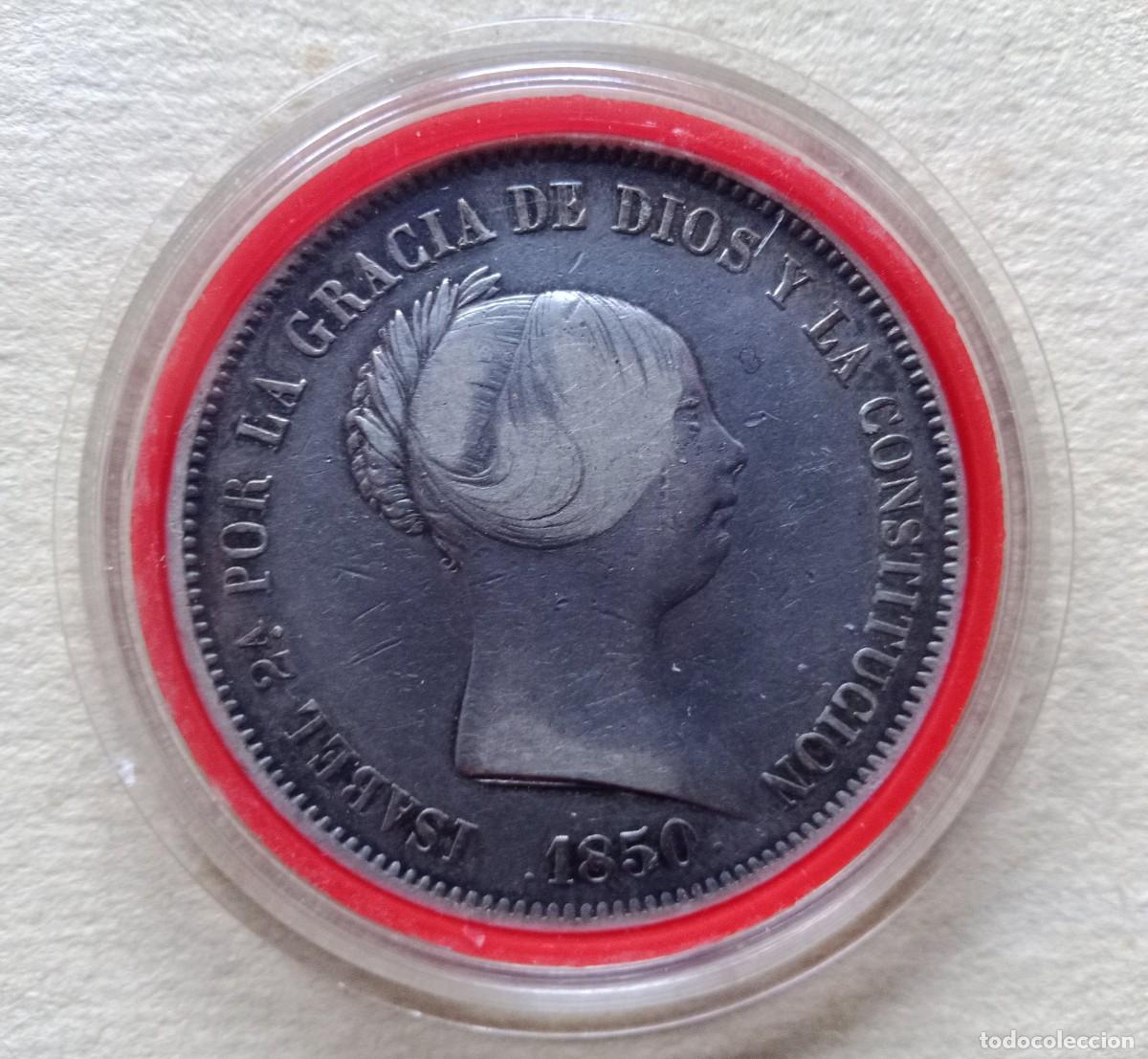 Monedas de Espa&ntilde;a: ISABEL II - 20 REALES PLATA - 1850 - Foto 1