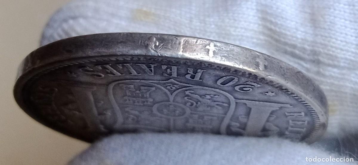 Monedas de Espa&ntilde;a: ISABEL II - 20 REALES PLATA - 1850 - Foto 7