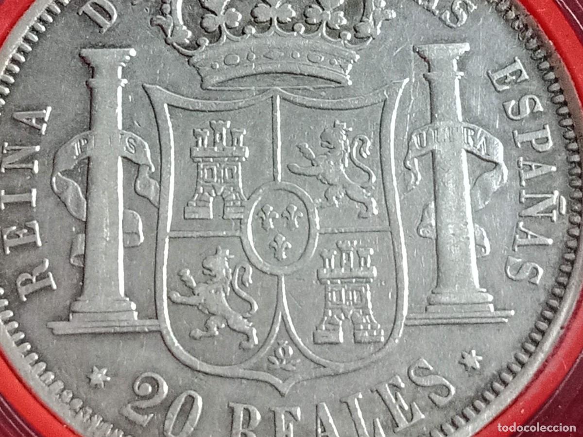 Monedas de Espa&ntilde;a: ISABEL II - 20 REALES PLATA - 1850 - Foto 14