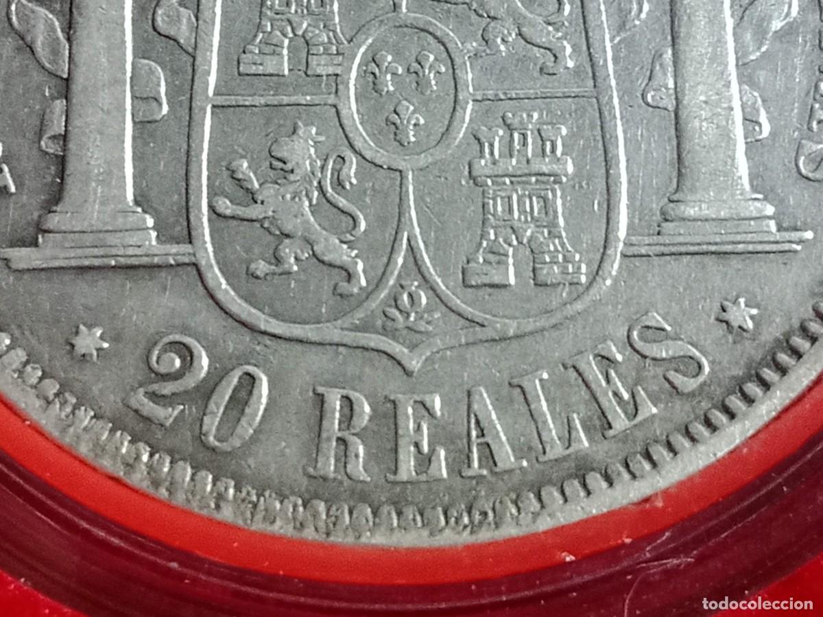 Monedas de Espa&ntilde;a: ISABEL II - 20 REALES PLATA - 1850 - Foto 15
