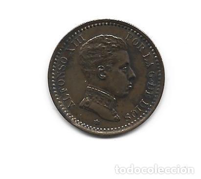Monedas de Espa&ntilde;a: ALFONSO XIII- 2 CENTIMOS- 1904*04-SMV - Foto 1