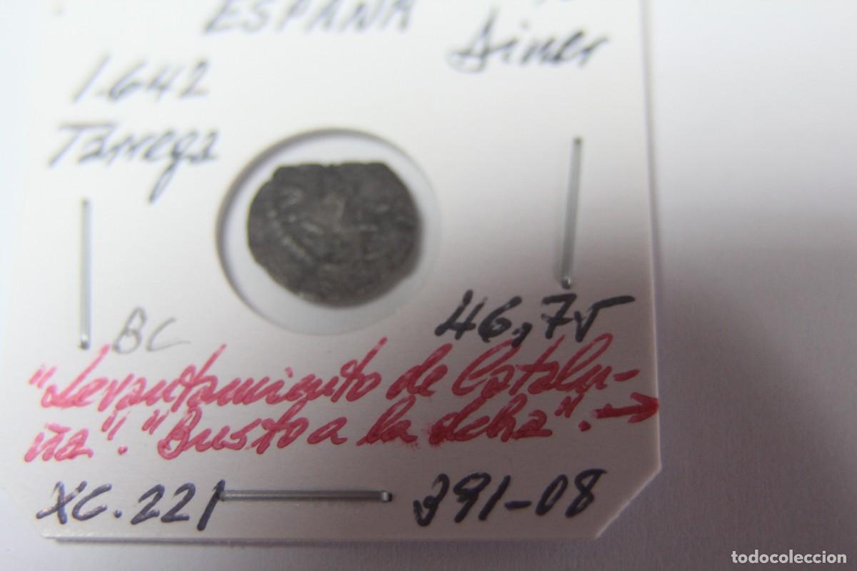 Monedas de Espa&ntilde;a: Moneda de 1 Diner de 1642 TARREGA XC.221 en BC - Foto 1
