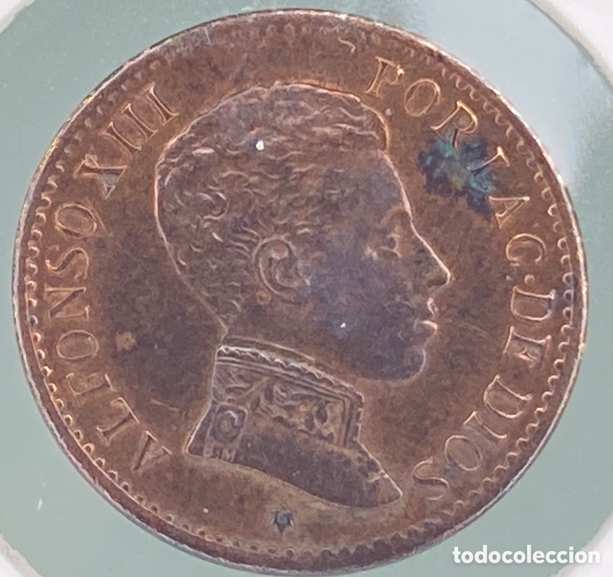 Monedas de Espa&ntilde;a: MONEDA ALFONSO XIII 1 CENTIMO 1906 SLV - Foto 2