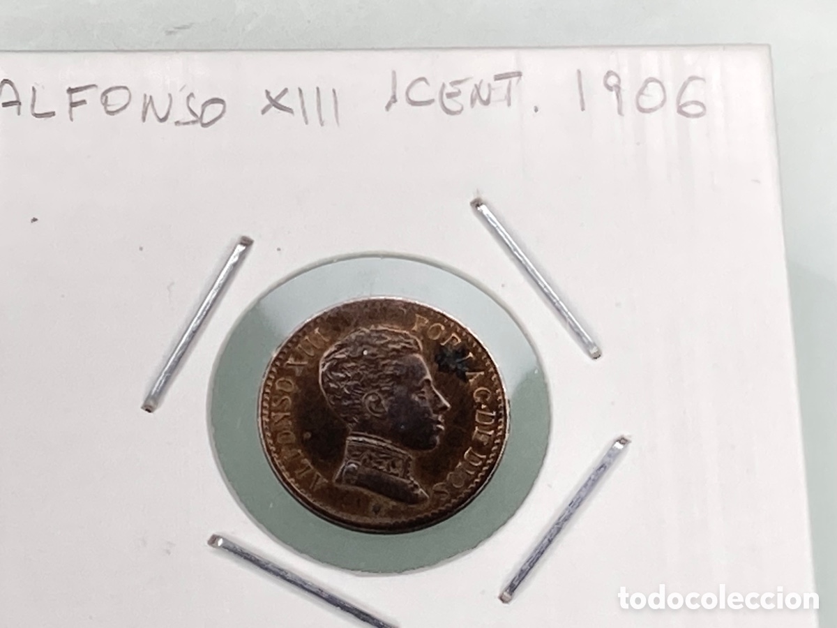 Monedas de Espa&ntilde;a: MONEDA ALFONSO XIII 1 CENTIMO 1906 SLV - Foto 1