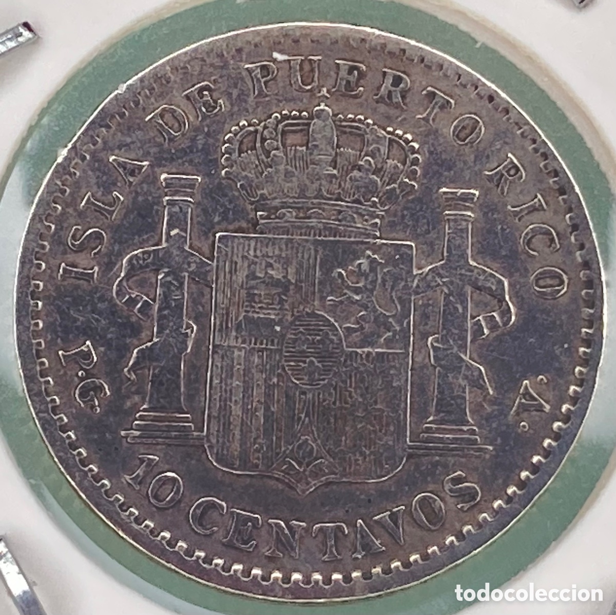Monedas de Espa&ntilde;a: MONEDA ALFONSO XIII 10 CENTIMOS 1896 - Foto 3