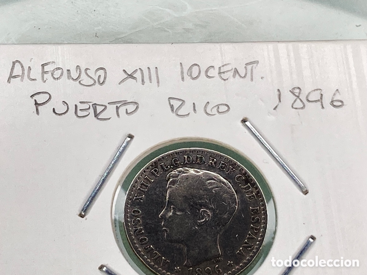 Monedas de Espa&ntilde;a: MONEDA ALFONSO XIII 10 CENTIMOS 1896 - Foto 1