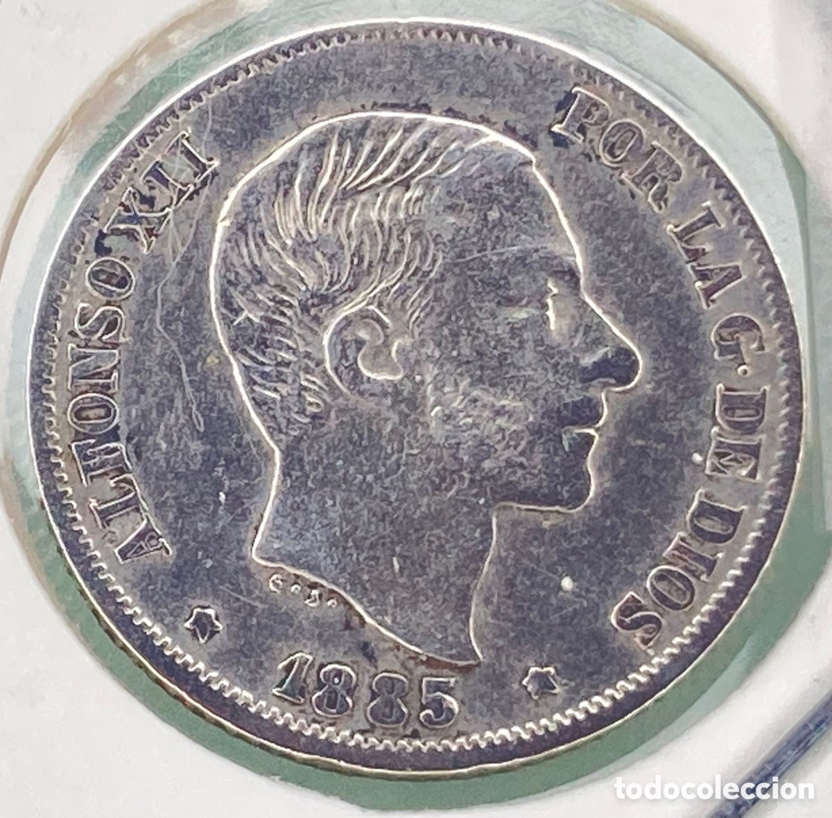 Monedas de Espa&ntilde;a: MONEDA ALFONSO XII 10 CENTIMOS 1885 - Foto 2