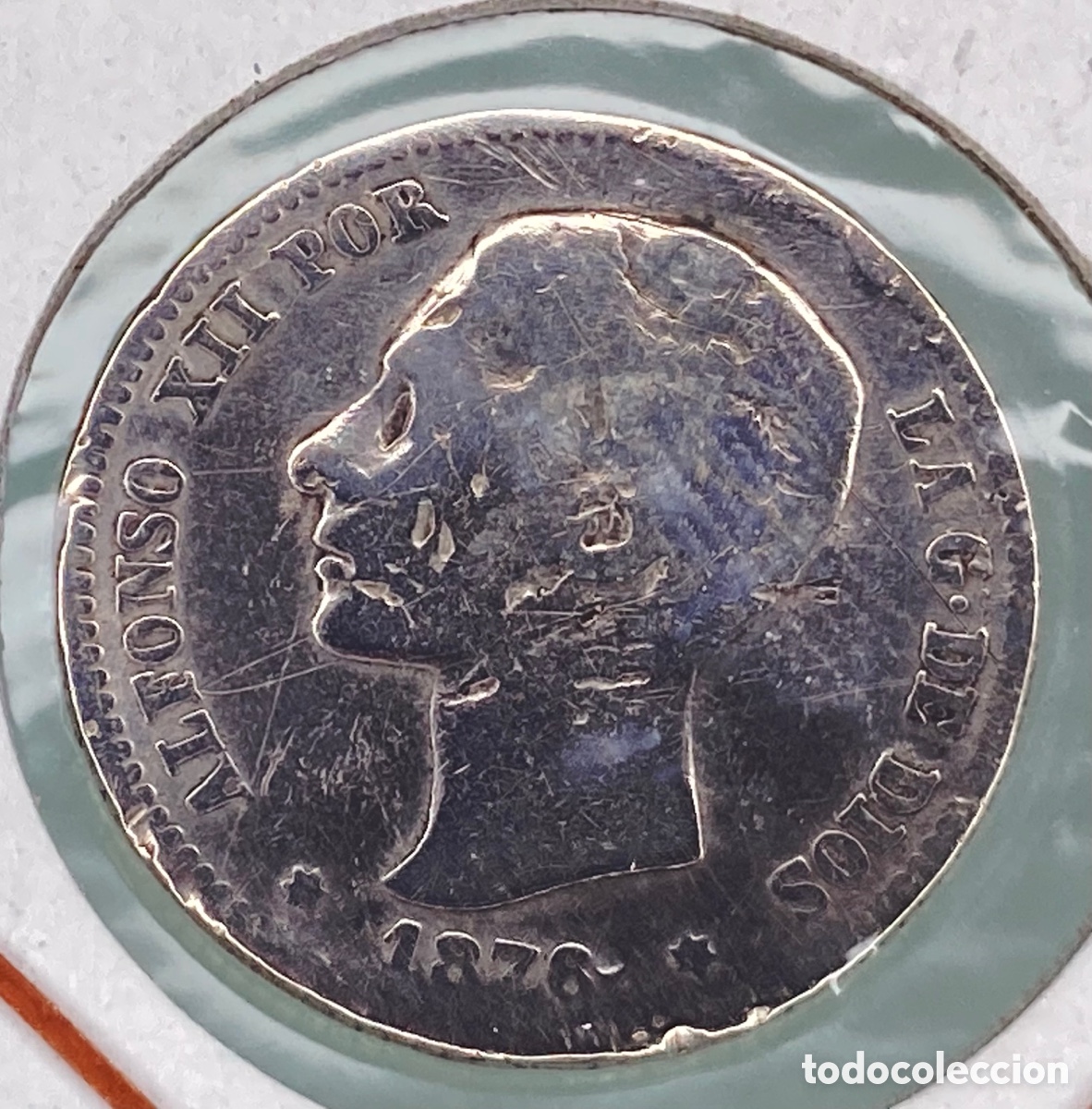 Monedas de Espa&ntilde;a: MONEDA ALFONSO XII 1 PESETA 1876 - Foto 1