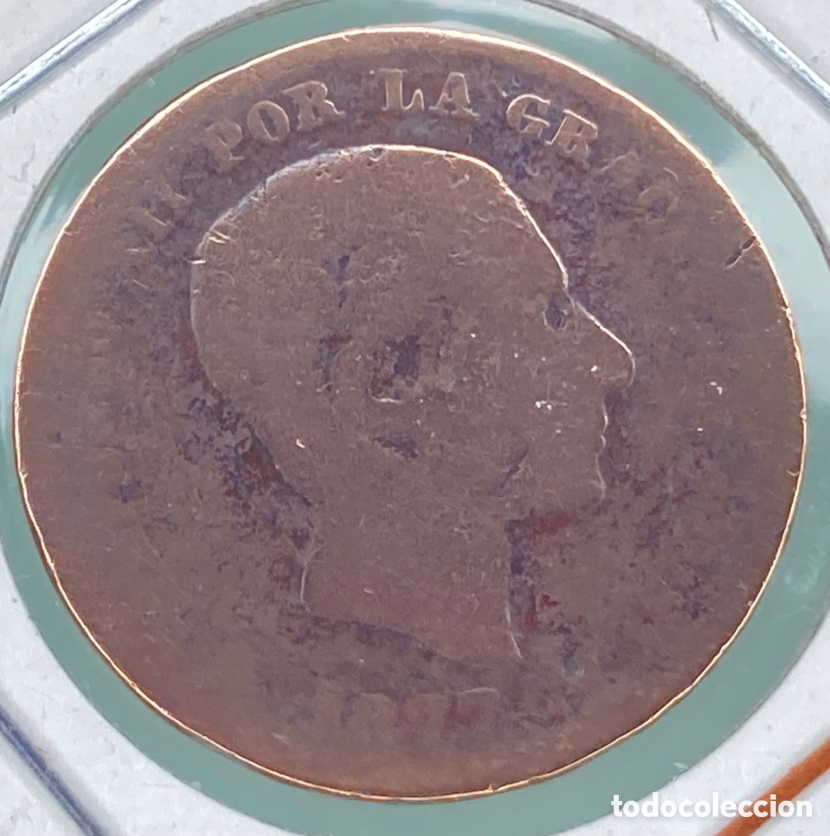 Monedas de Espa&ntilde;a: MONEDA ALFONSO XII 5 CENTIMOS 1877 - Foto 2