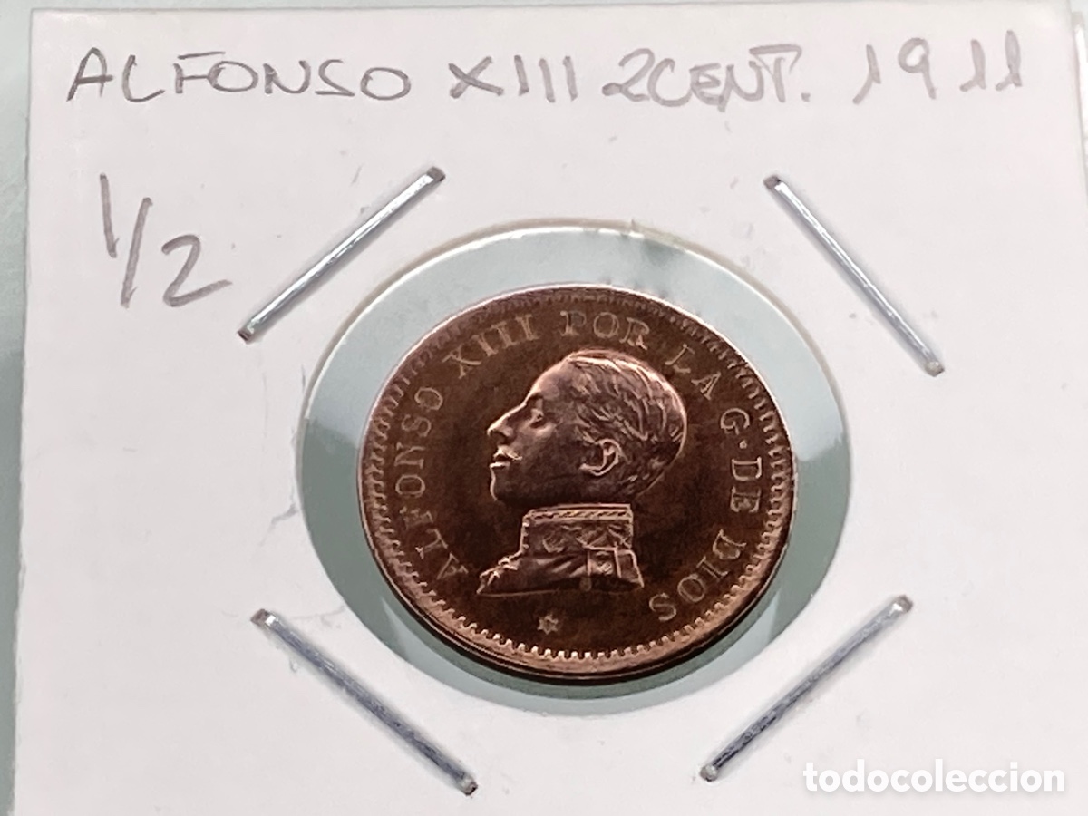Monedas de Espa&ntilde;a: MONEDA ALFONSO XIII 2 CENTIMOS 1911 - Foto 1