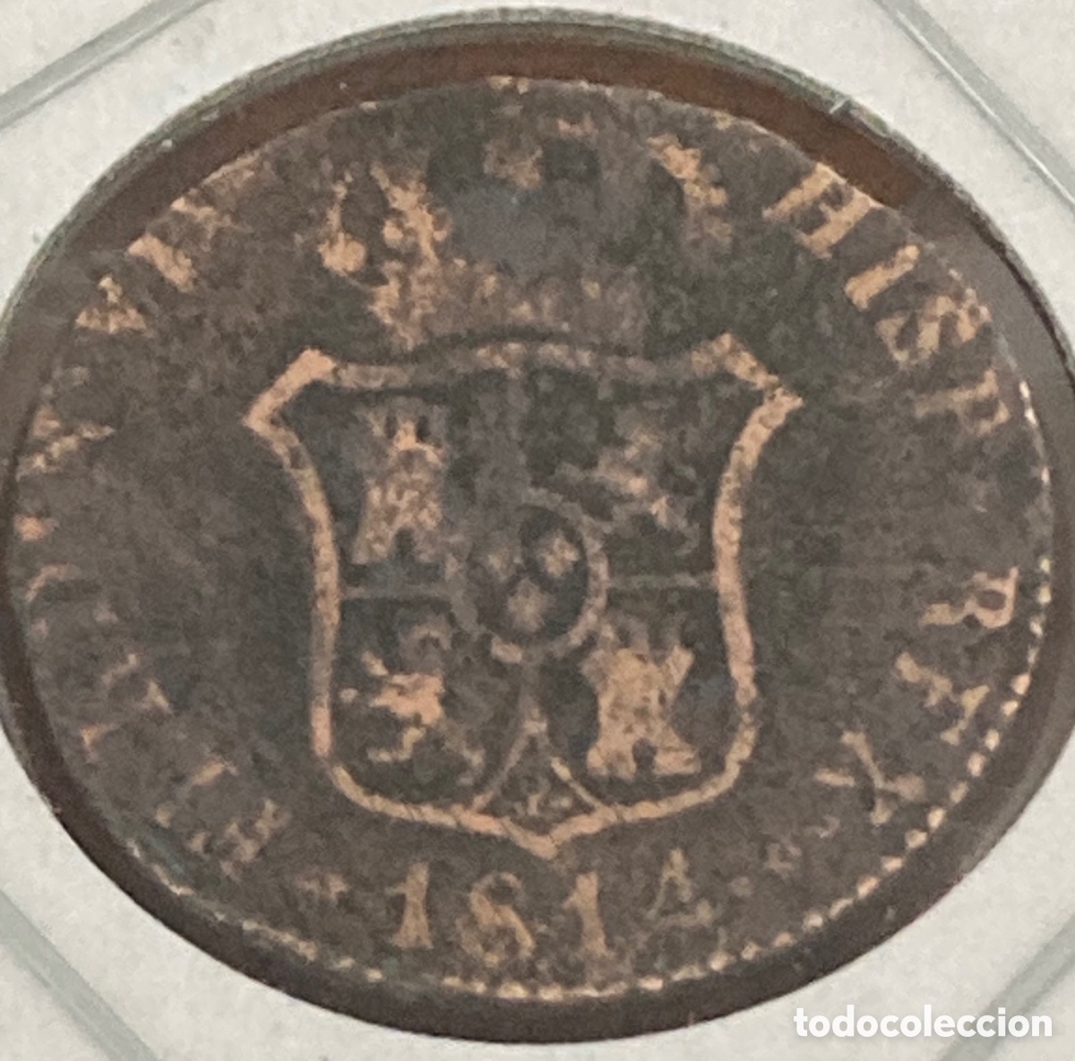 Monedas de Espa&ntilde;a: MONEDA ISABEL II 3 CUARTOS 1814 - Foto 1