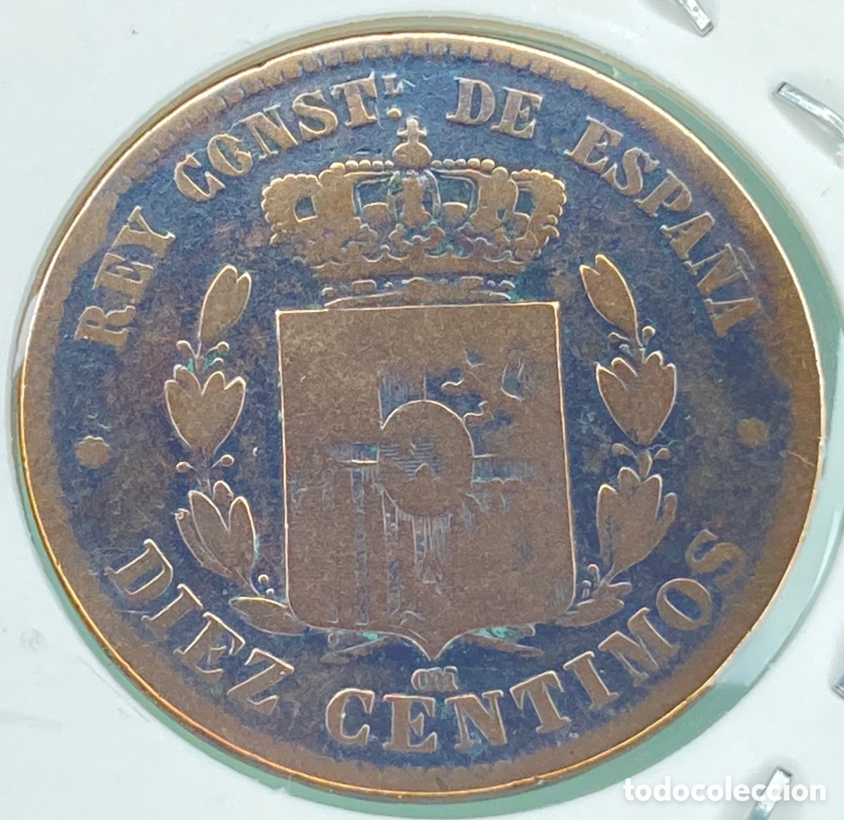 Monedas de Espa&ntilde;a: MONEDA ALFONSO XII 10 CENTIMOS 1879 - Foto 3