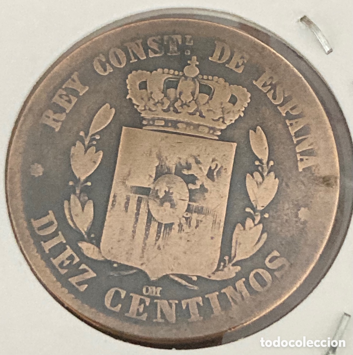 Monedas de Espa&ntilde;a: MONEDA ALFONSO XII 10 CENTIMOS 1878 - Foto 3