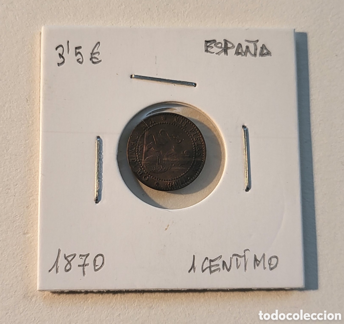 Monedas de Espa&ntilde;a: MONEDA DE ESPA&Ntilde;A 1870. 1 C&Eacute;NTIMO. - Foto 1