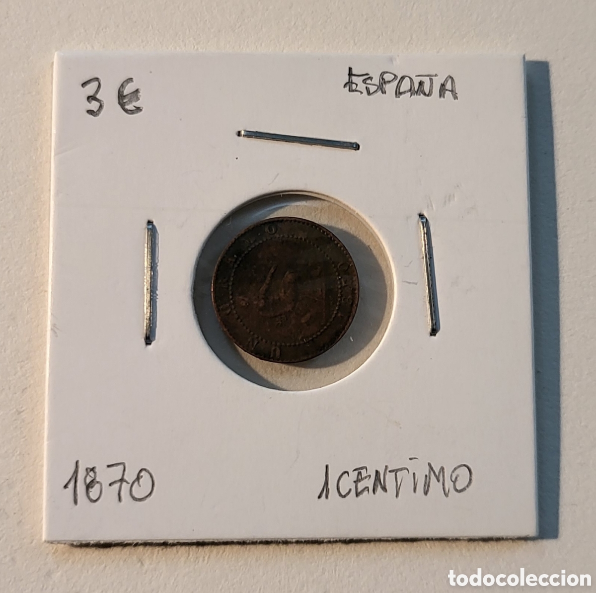 Monedas de Espa&ntilde;a: MONEDA DE ESPA&Ntilde;A 1870. 1 C&Eacute;NTIMO. - Foto 1