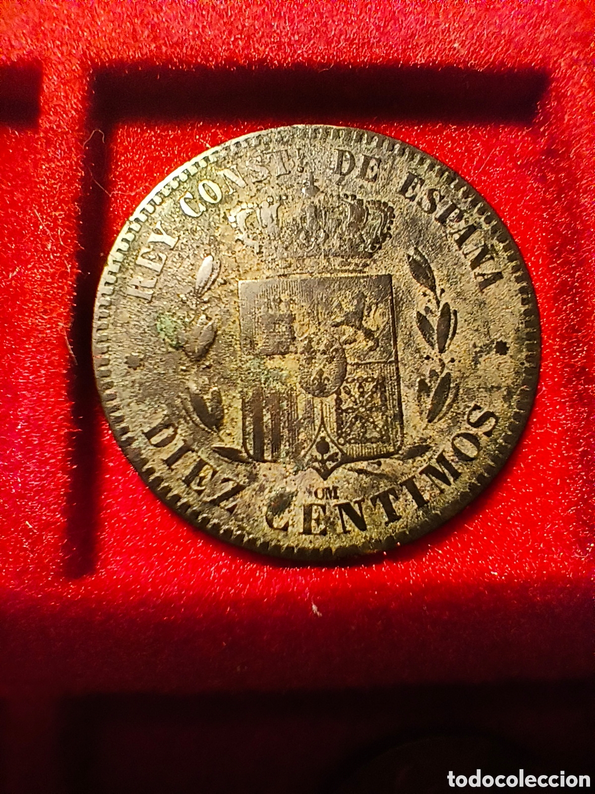 Monedas de Espa&ntilde;a: 1868 10 c&eacute;ntimos Alfonso XII - Foto 2