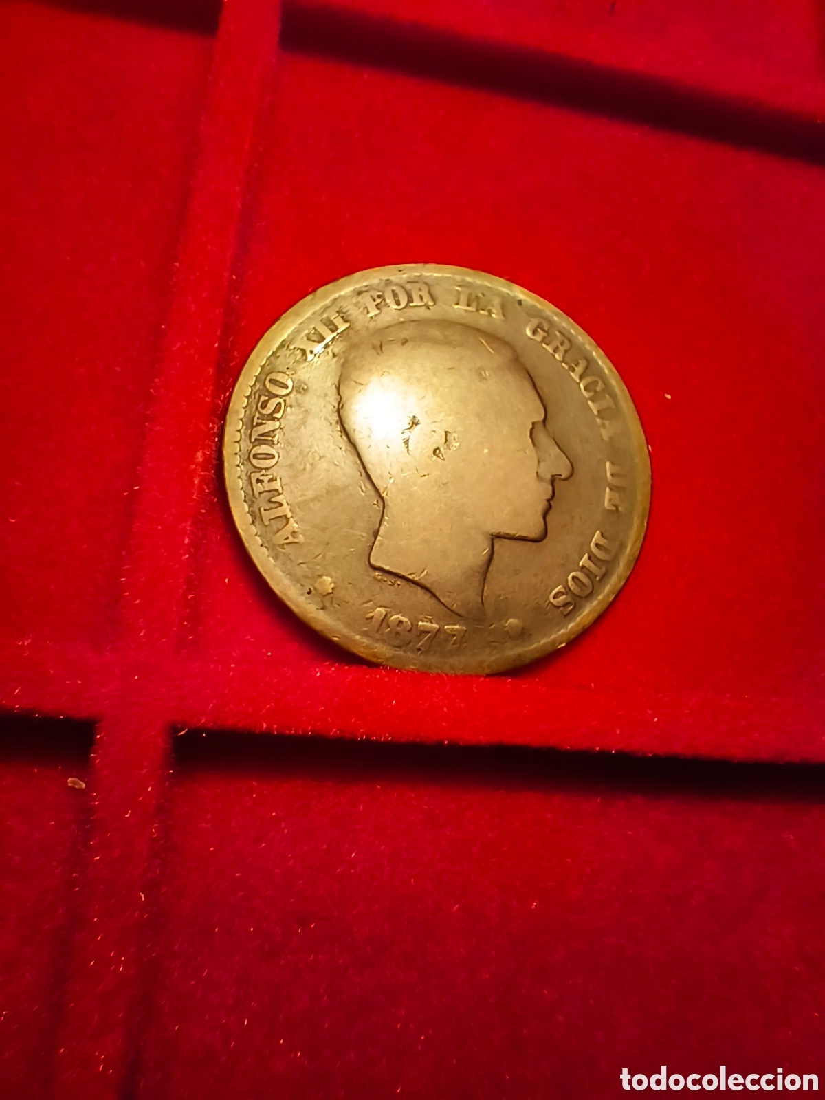Monedas de Espa&ntilde;a: 1877 Diez c&eacute;ntimos Alfonso XII - Foto 2