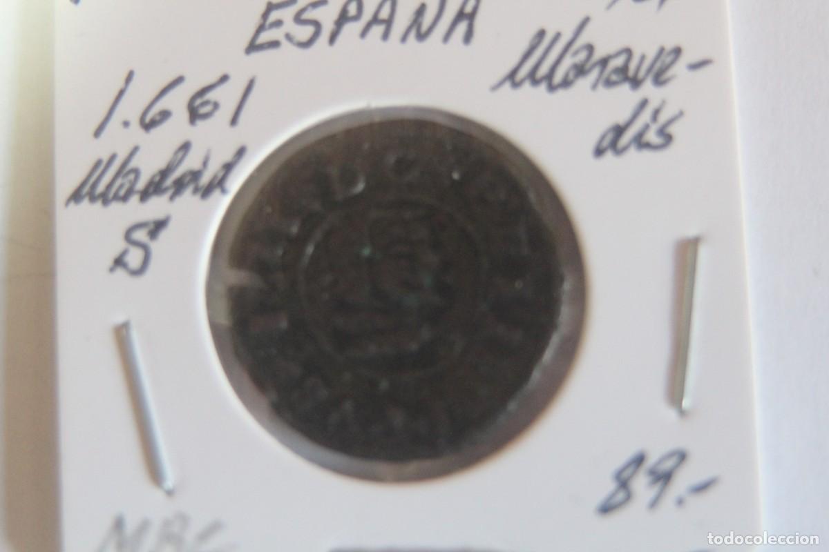 Monedas de Espa&ntilde;a: Moneda de 16 Maraved&iacute;s de 1661 S MADRID en MBC - Foto 1