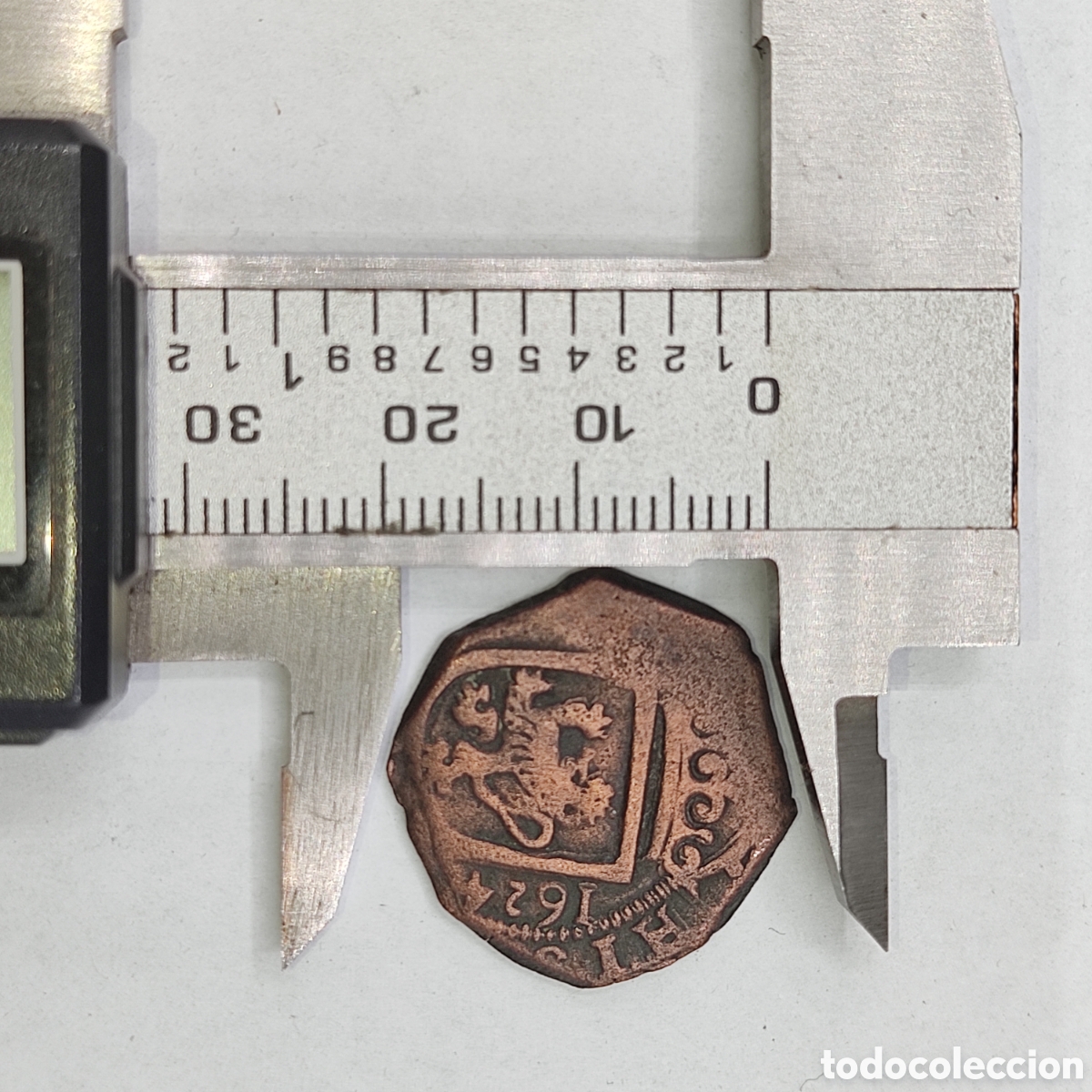 Monedas de Espa&ntilde;a: MONEDA DE COBRE. A&Ntilde;O 1624 - Foto 3