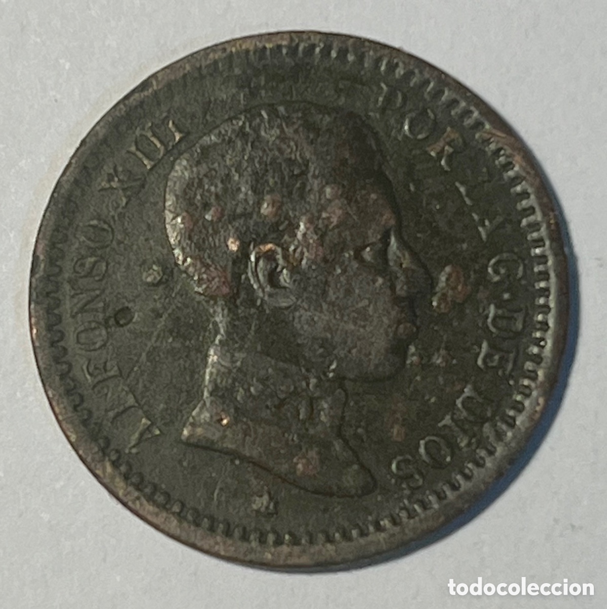 Monedas de Espa&ntilde;a: 2 C&Eacute;NTIMOS - ALFONSO XIII - 1904 - COBRE - Foto 1