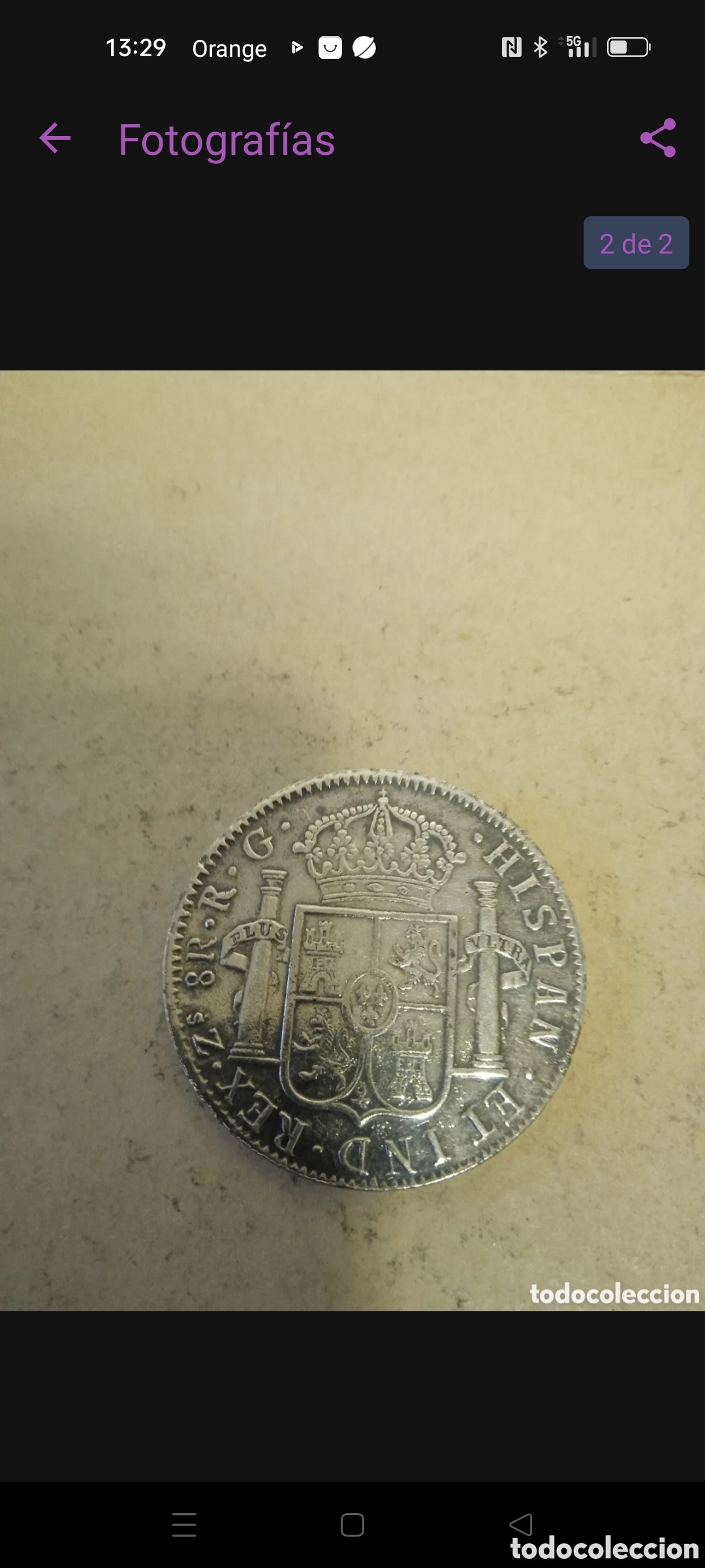 Monedas de Espa&ntilde;a: Moneda de 8 reales - Foto 1