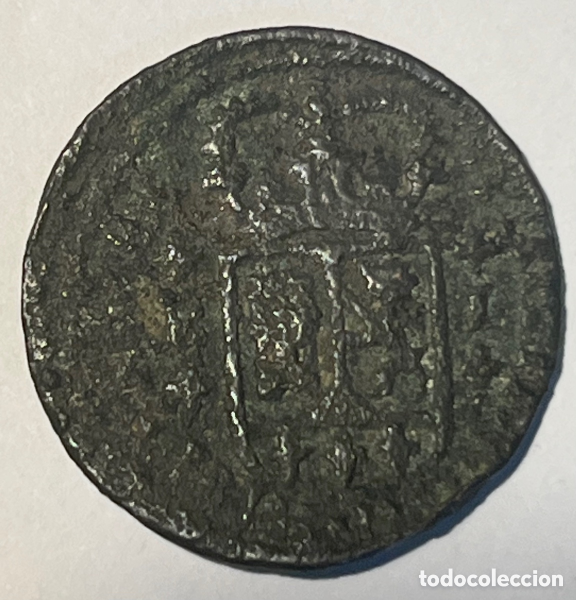 Monedas de Espa&ntilde;a: MONEDA DE COBRE ANTIGUA A IDENTIFICAR - Foto 2