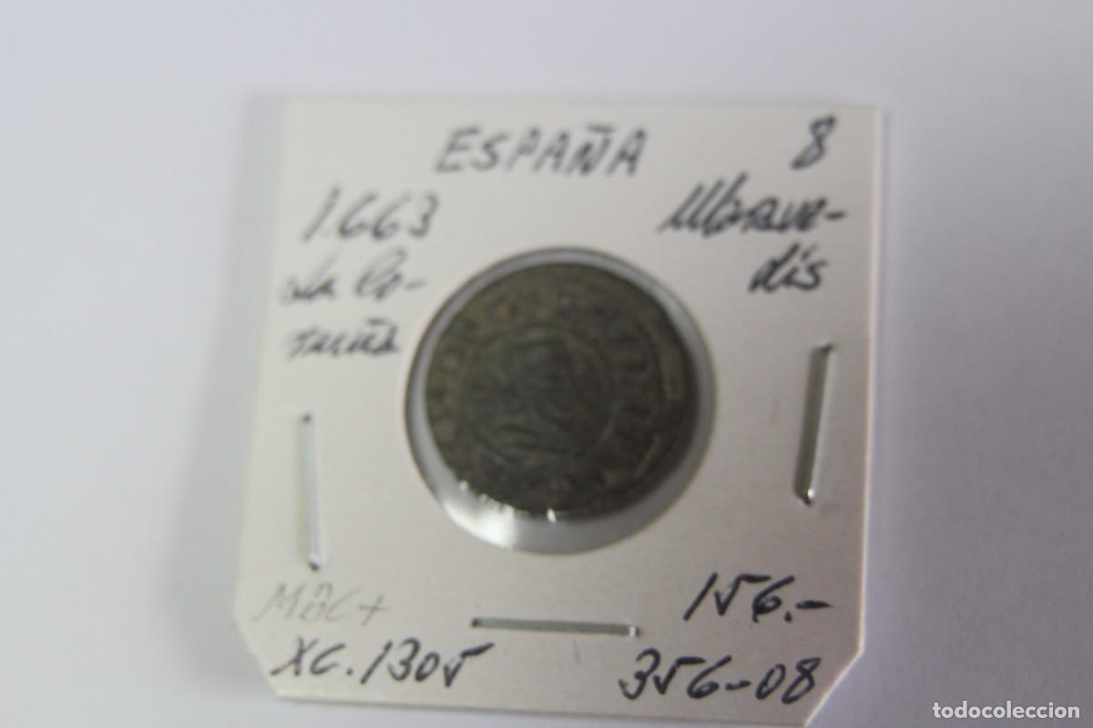Monedas de Espa&ntilde;a: Moneda de 8 maravedis de XC 1305 LA CORU&Ntilde;A en MBC+ - Foto 6