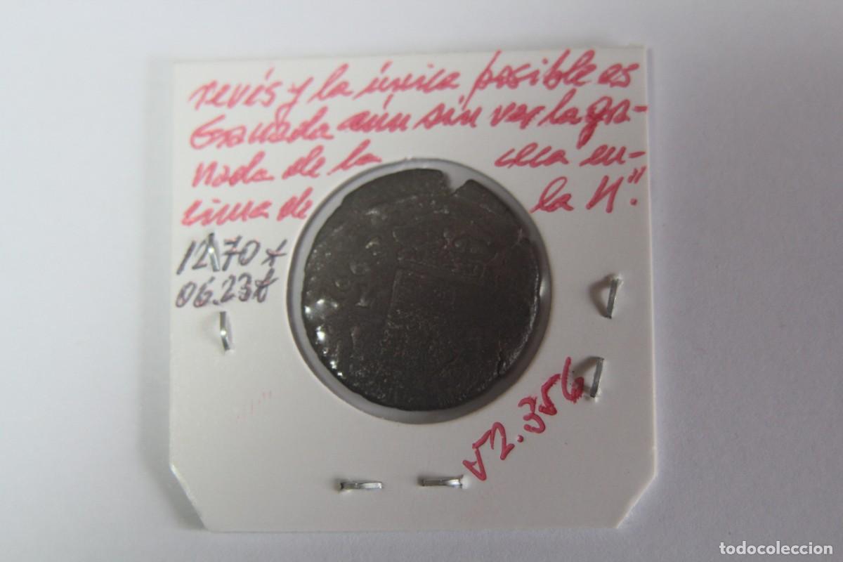 Monedas de Espa&ntilde;a: Moneda de 1663 N de 16 Maravedis de XC 1353 GRANADA en BC - Foto 9