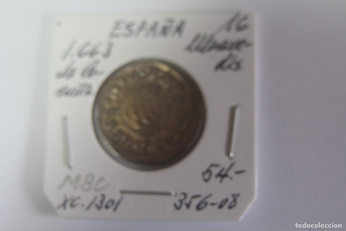 Monedas de Espa&ntilde;a: Moneda de 1663 de 16 Maravedis de XC 1301 LA CORU&Ntilde;A en MBC - Foto 1