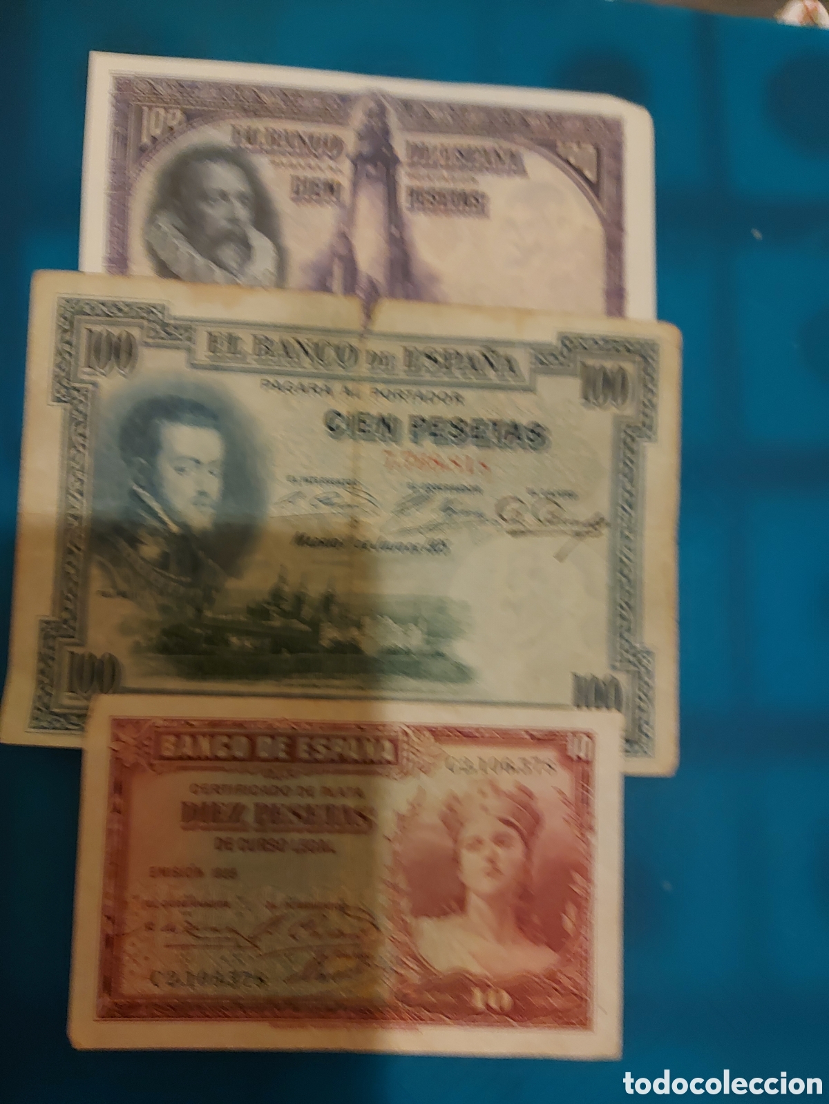 Monedas de Espa&ntilde;a: 3billetes de Espa&ntilde;a antiguas - Foto 2
