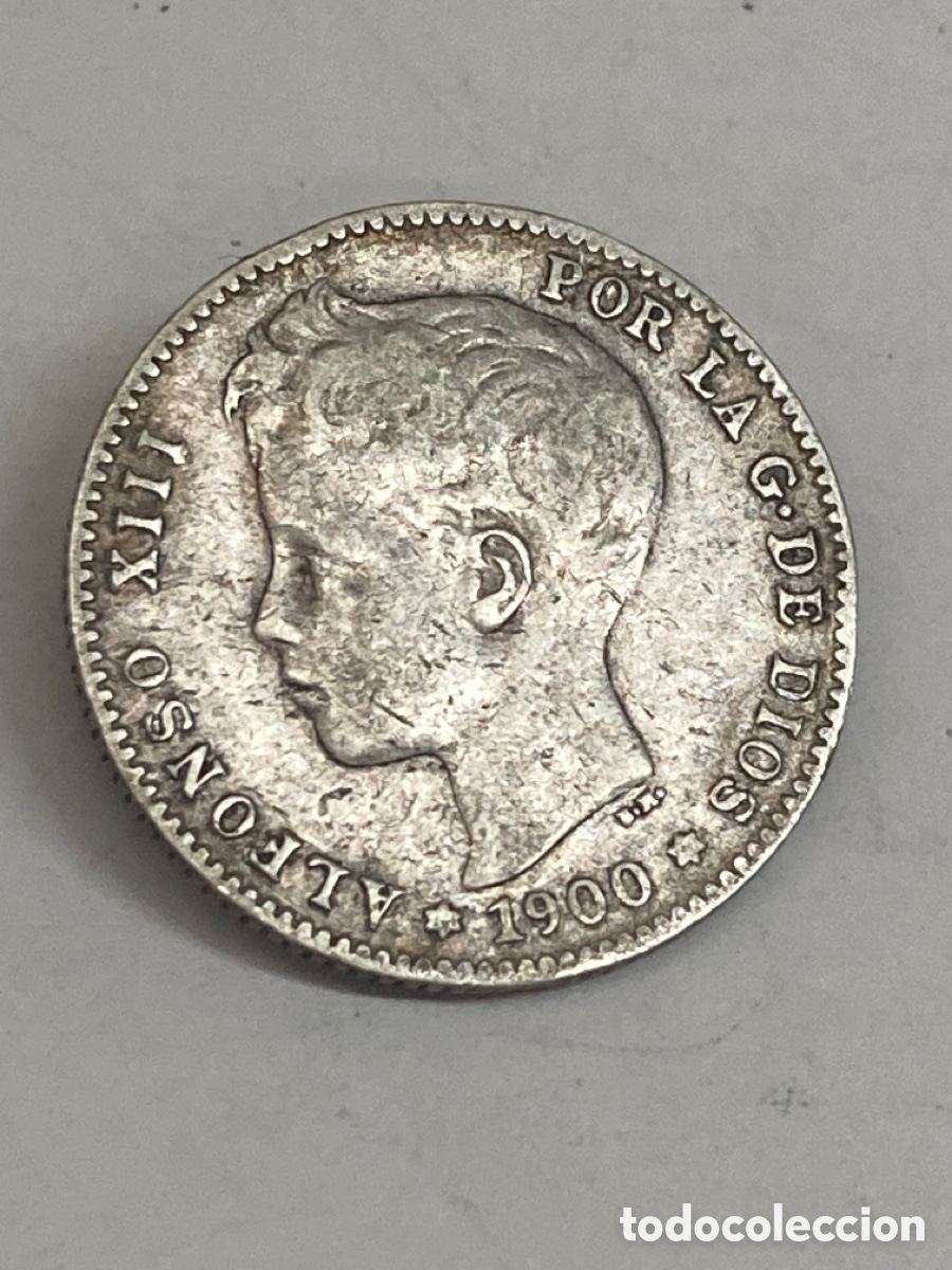 Monedas de Espa&ntilde;a: Moneda de una peseta 1900 L42 - Foto 1