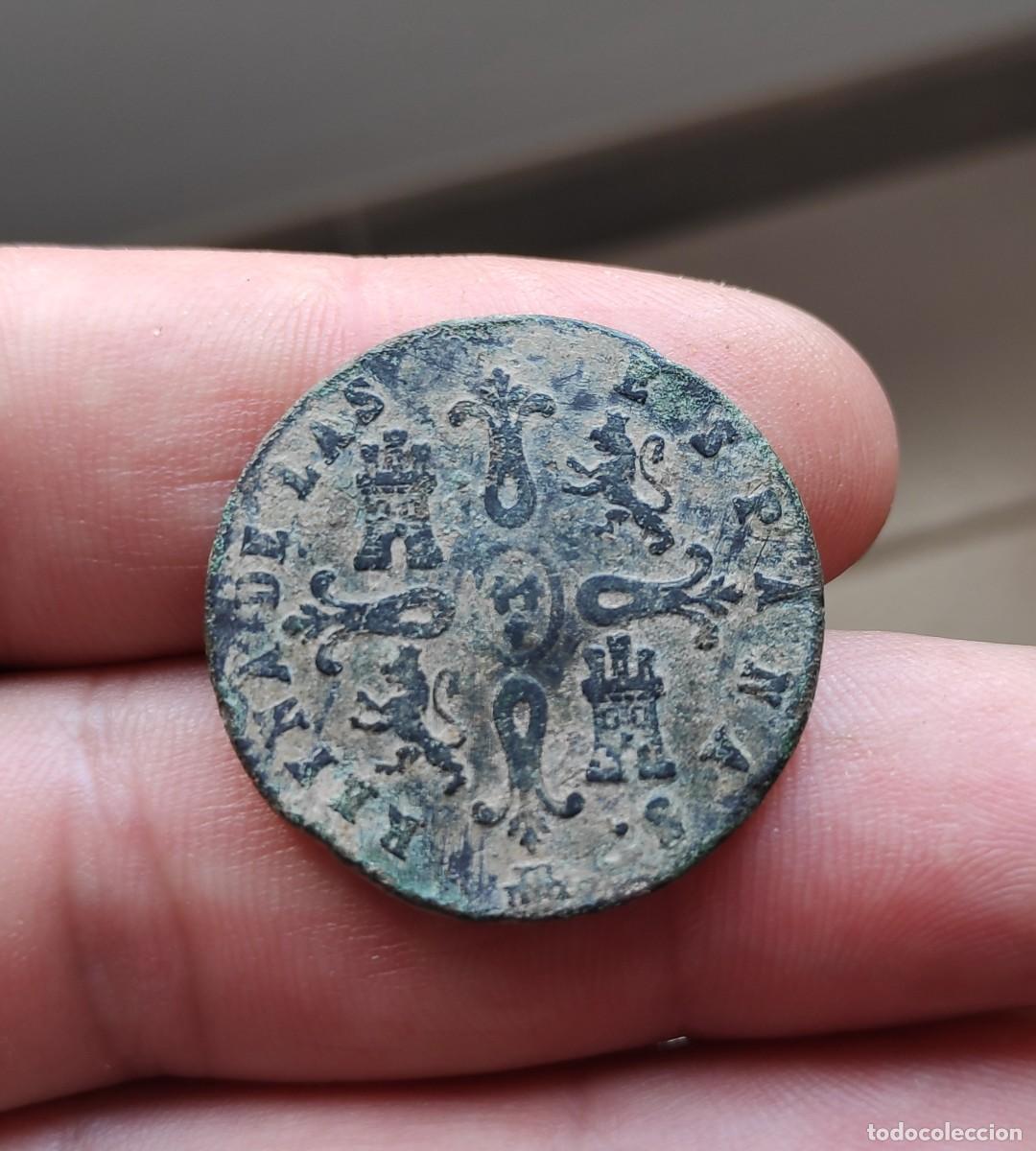 Monedas de Espa&ntilde;a: Moneda de 8 maraved&iacute;s de Isabel II - Segovia, 1844 - Foto 2