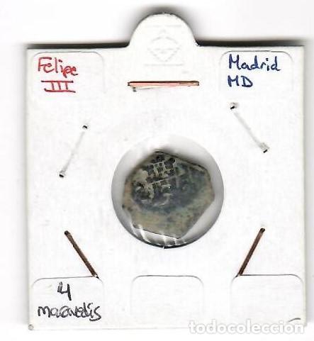 Monedas de Espa&ntilde;a: 4 MARAVEDIES FELIPE III - Foto 1