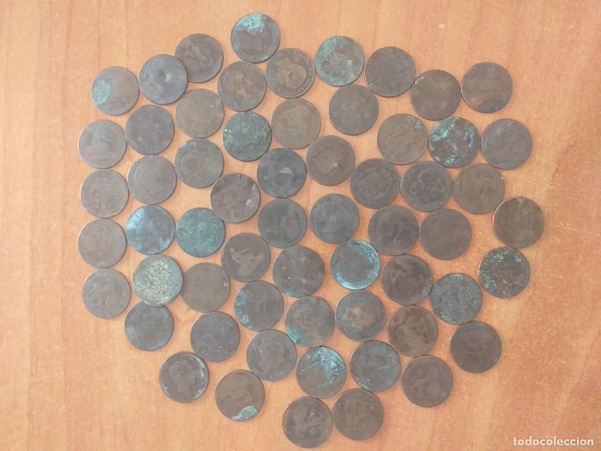 Monedas de Espa&ntilde;a: S XIX - 59 MONEDAS DE 5 CENTIMOS - ESPA&Ntilde;A - Foto 1