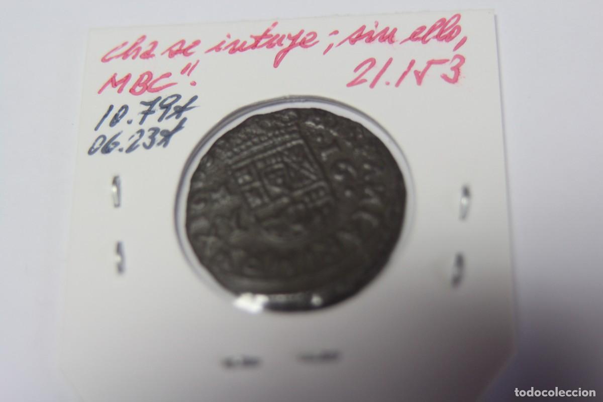 Monedas de Espa&ntilde;a: Moneda de 16 Maraved&iacute;s de 1663 Y XC 1402 MADRID en BC+ - Foto 2