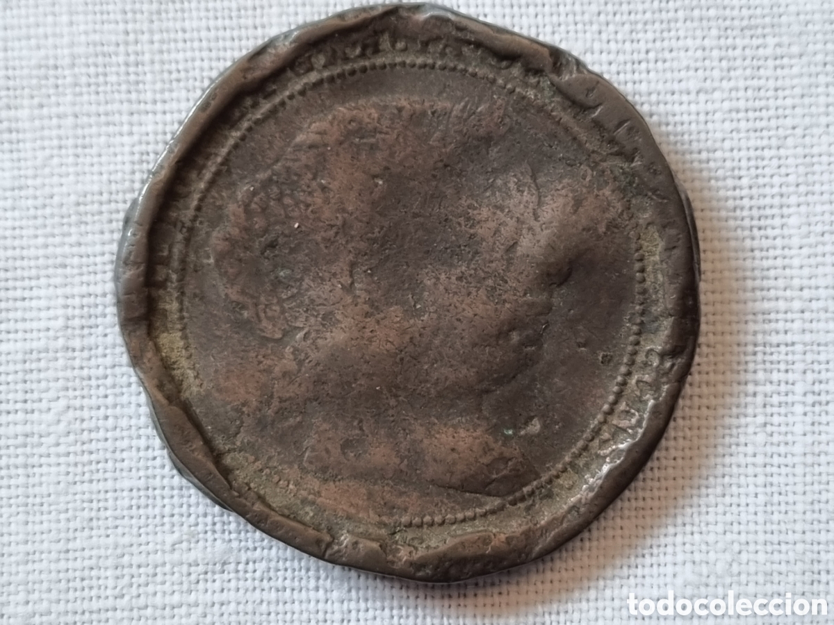 Monedas de Espa&ntilde;a: Antigua moneda de Isabel II. Espa&ntilde;a. - Foto 1
