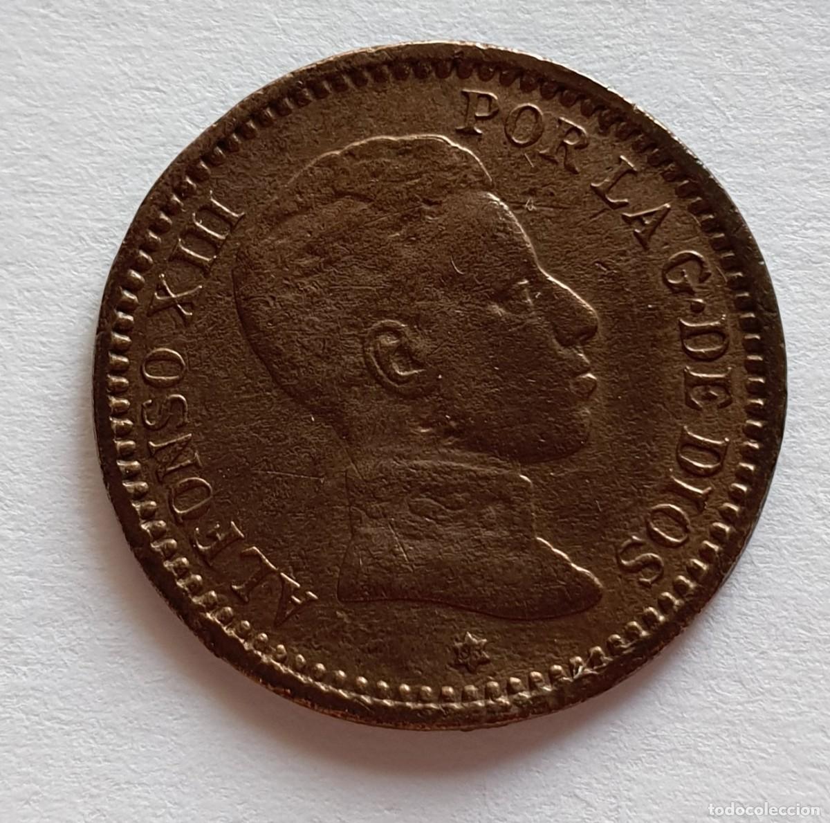 Monedas de Espa&ntilde;a: moneda de 2 centimos 1905 alfonso XIII - Foto 1