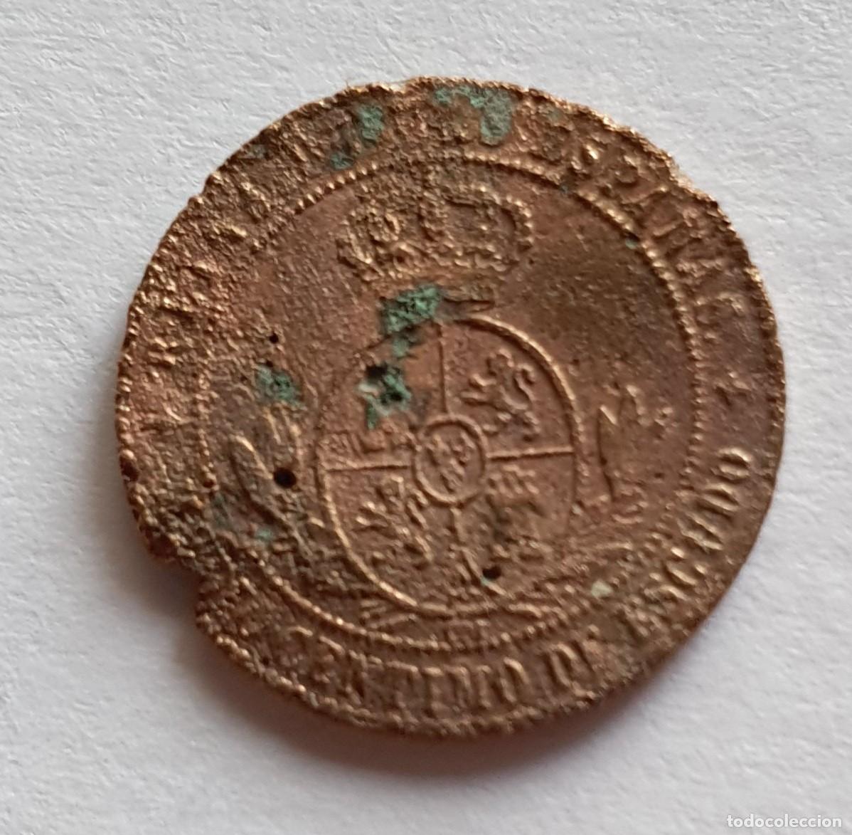 Monedas de Espa&ntilde;a: moneda de cobre isabel 2 - Foto 2