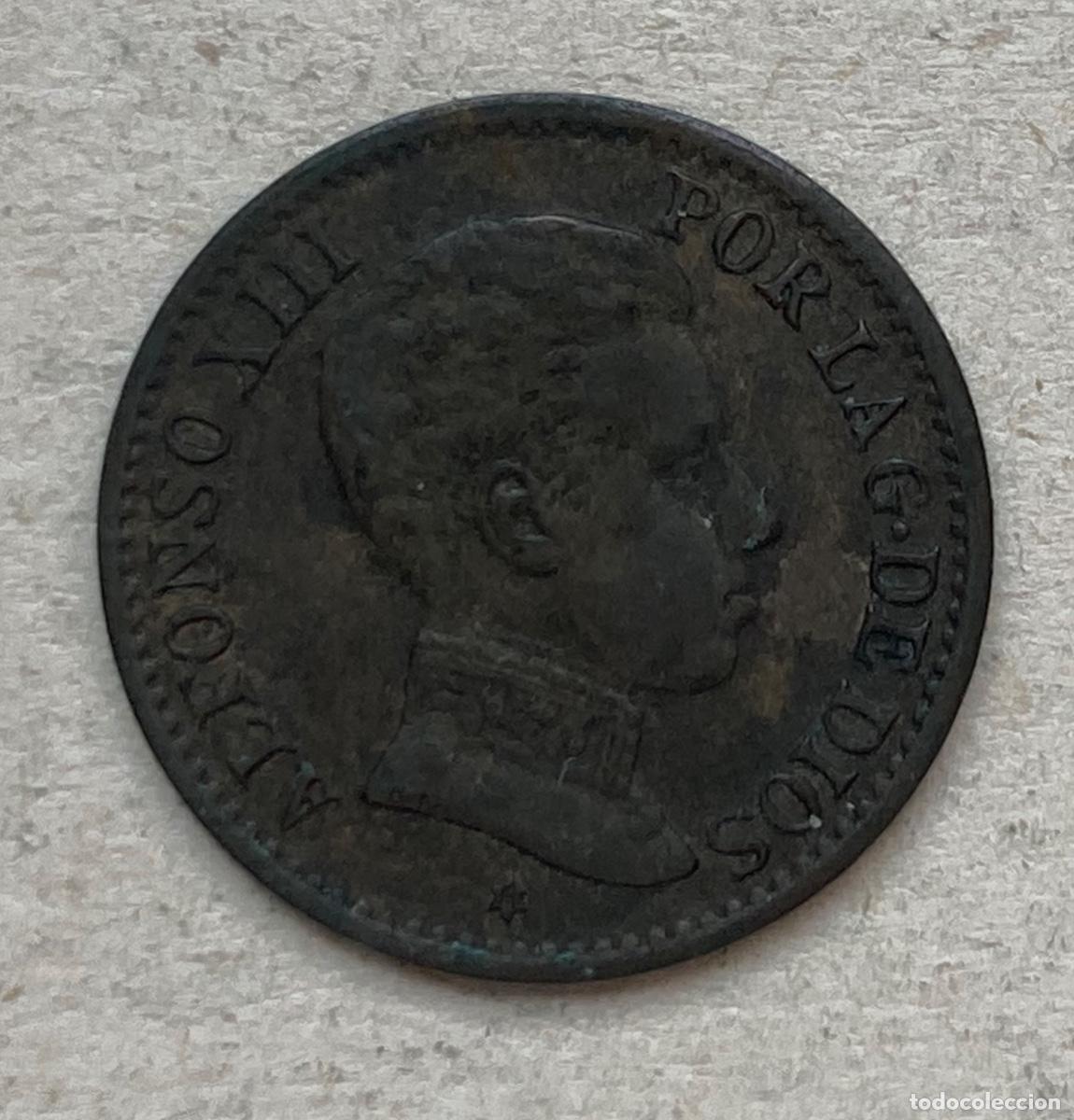 Monedas de Espa&ntilde;a: MONEDA 1 CENTIMO ALFONSO XIII, 1906 - Foto 1
