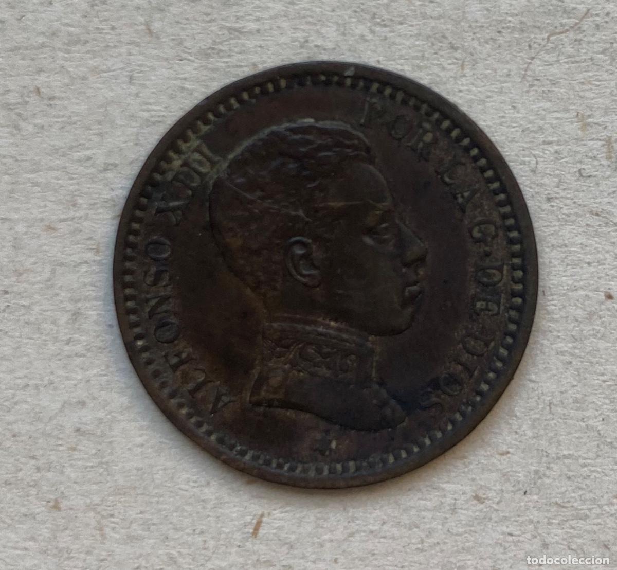 Monedas de Espa&ntilde;a: MONEDA 2 CENTIMOS ALFONSO XIII, 1905 - Foto 1