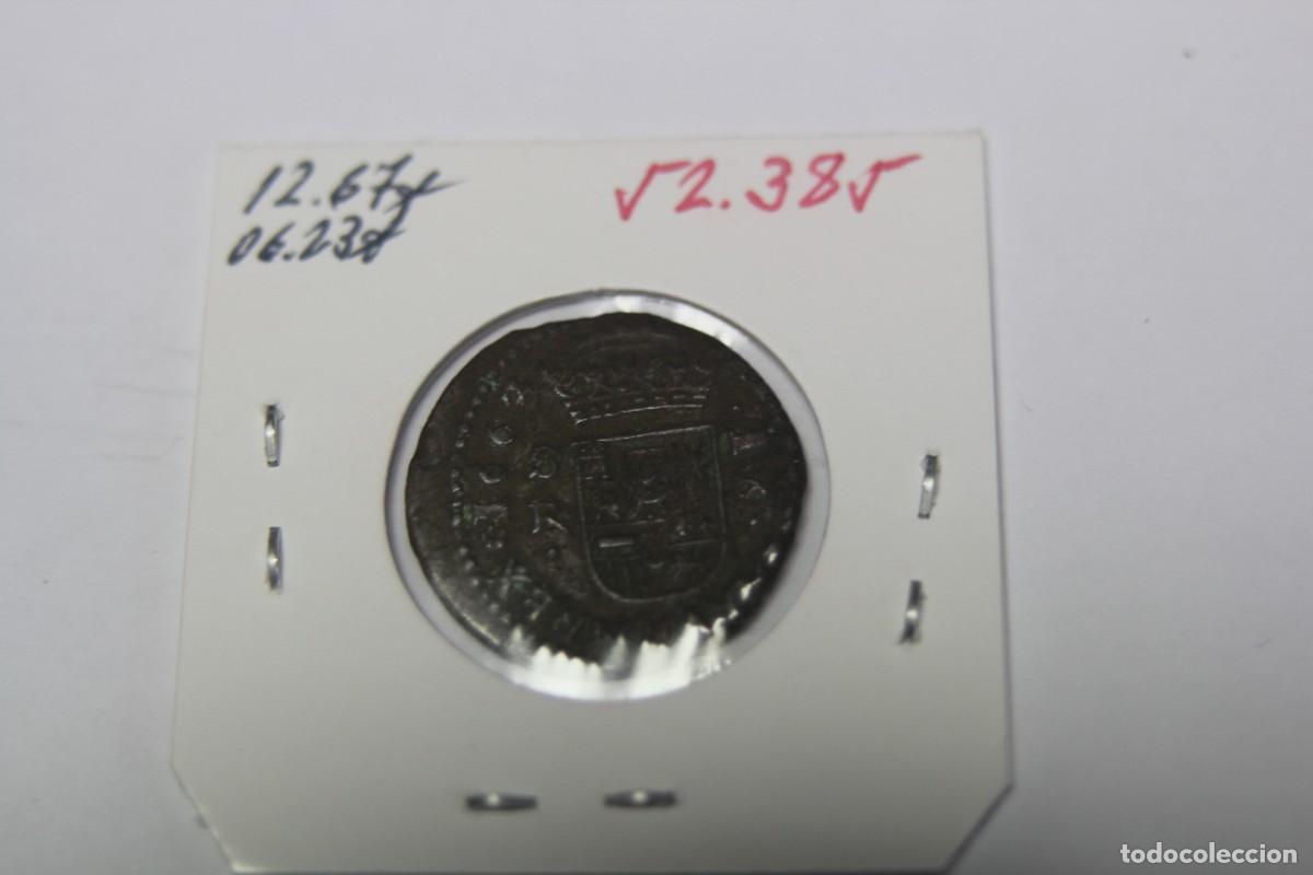 Monedas de Espa&ntilde;a: Moneda de 16 Maraved&iacute;s de 1663 XC 1568 SEVILLA en MBC+, error en reverso Hispaniarum - Foto 2