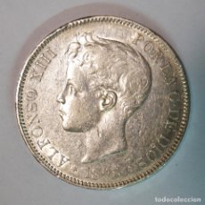 Monedas de España: ALFONSO XIII - 5 PESETAS DE PLATA 1898 - 18-98 - CECA DE MADRID-S.G.V - DURO DE PLATA - LOT 4461