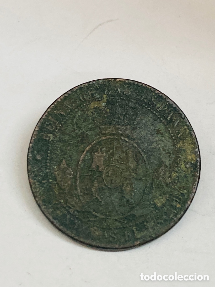 Monedas de Espa&ntilde;a: Moneda 25 c&eacute;ntimos 1868 L43 - Foto 2