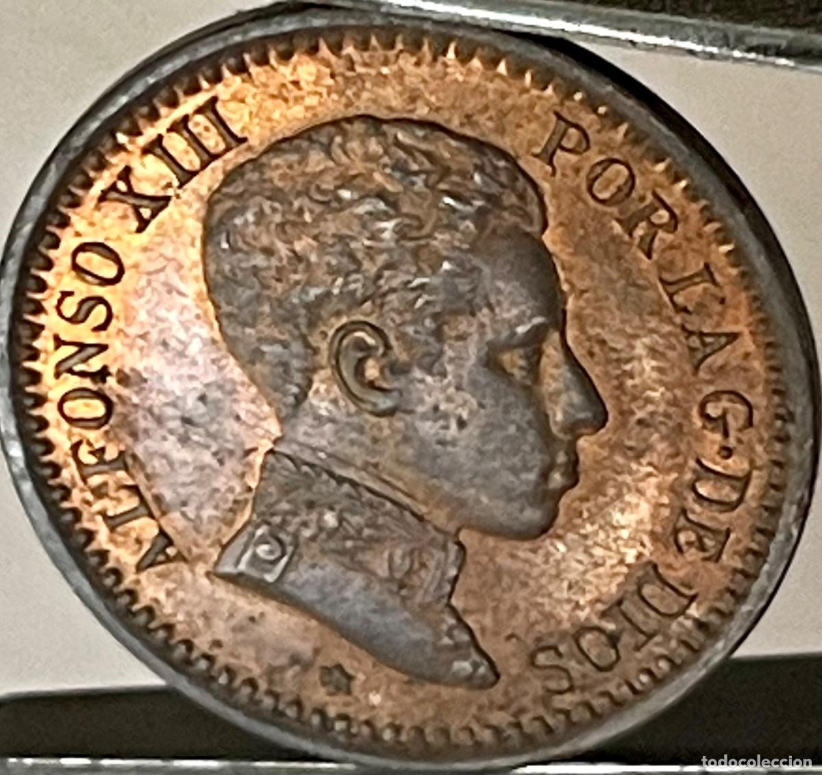 Monedas de Espa&ntilde;a: ALFONSO XIII, 2 C&Eacute;NTIMOS 1904- *04 - Foto 3