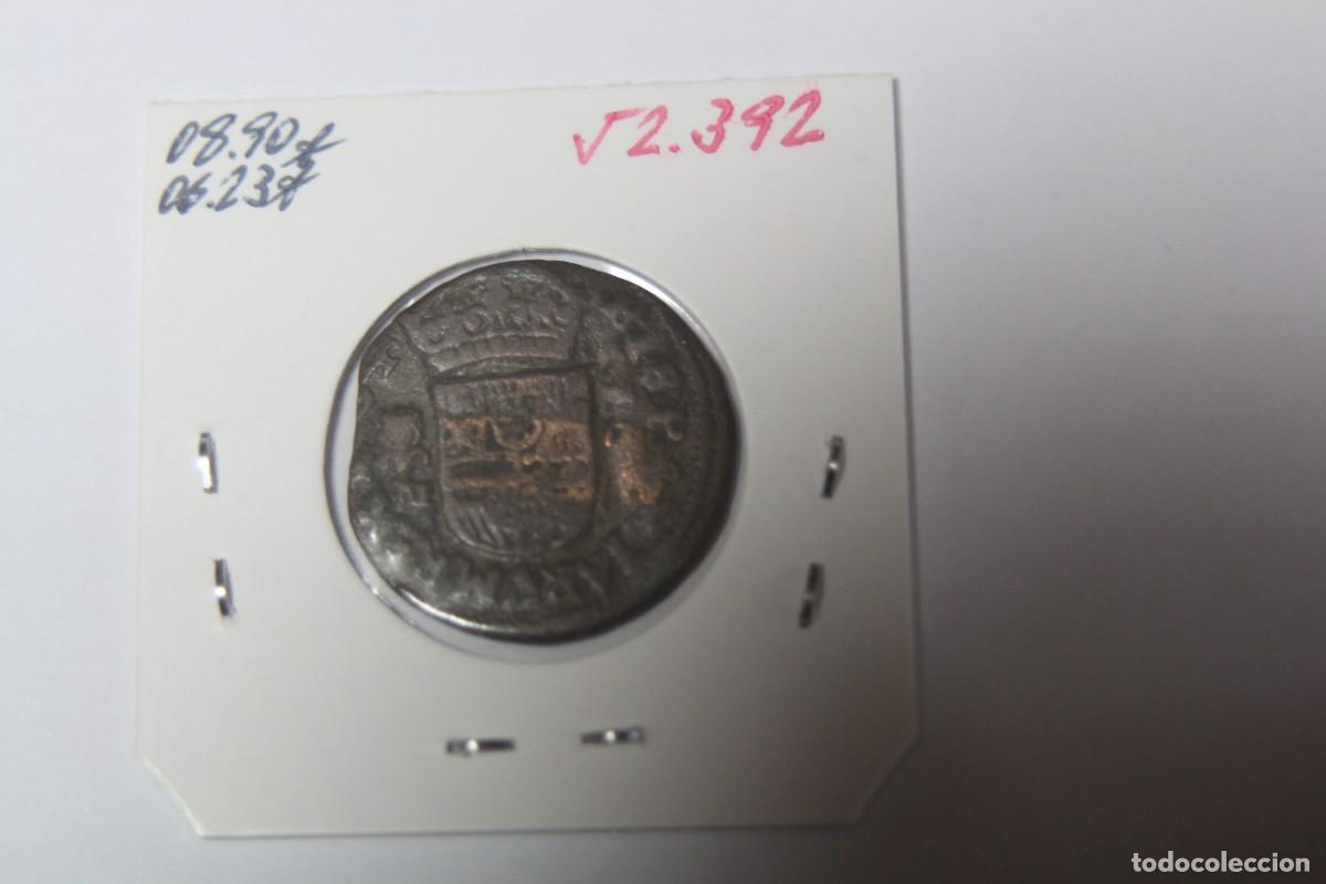 Monedas de Espa&ntilde;a: Moneda de 16 Maraved&iacute;s de 1664 XC 1354 GRANADA en BC - Foto 2
