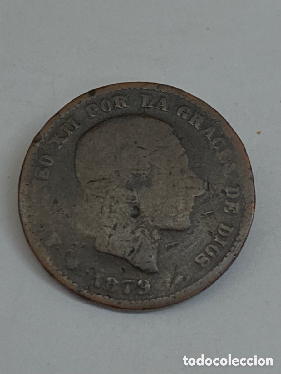 Monedas de Espa&ntilde;a: Moneda 5 c&eacute;ntimos 1879 L44 - Foto 2
