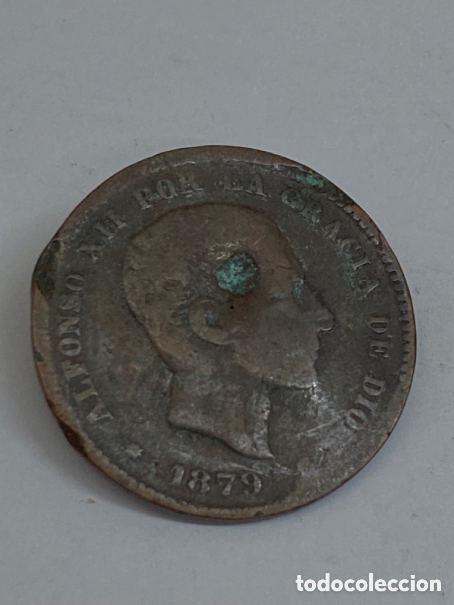 Monedas de Espa&ntilde;a: Moneda 5 c&eacute;ntimos 1879 L44 - Foto 1