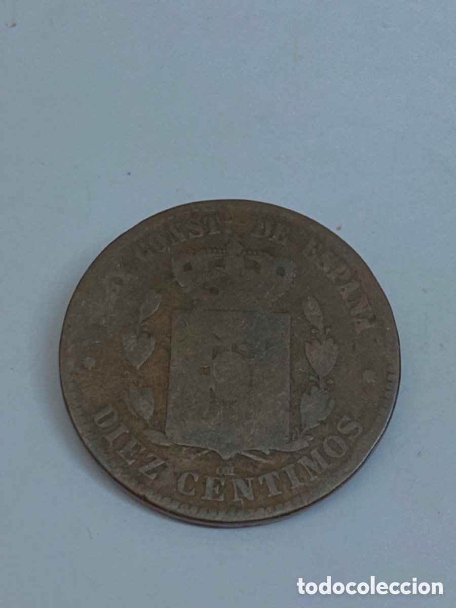 Monedas de Espa&ntilde;a: Moneda 10 c&eacute;ntimos 1878 L45 - Foto 2